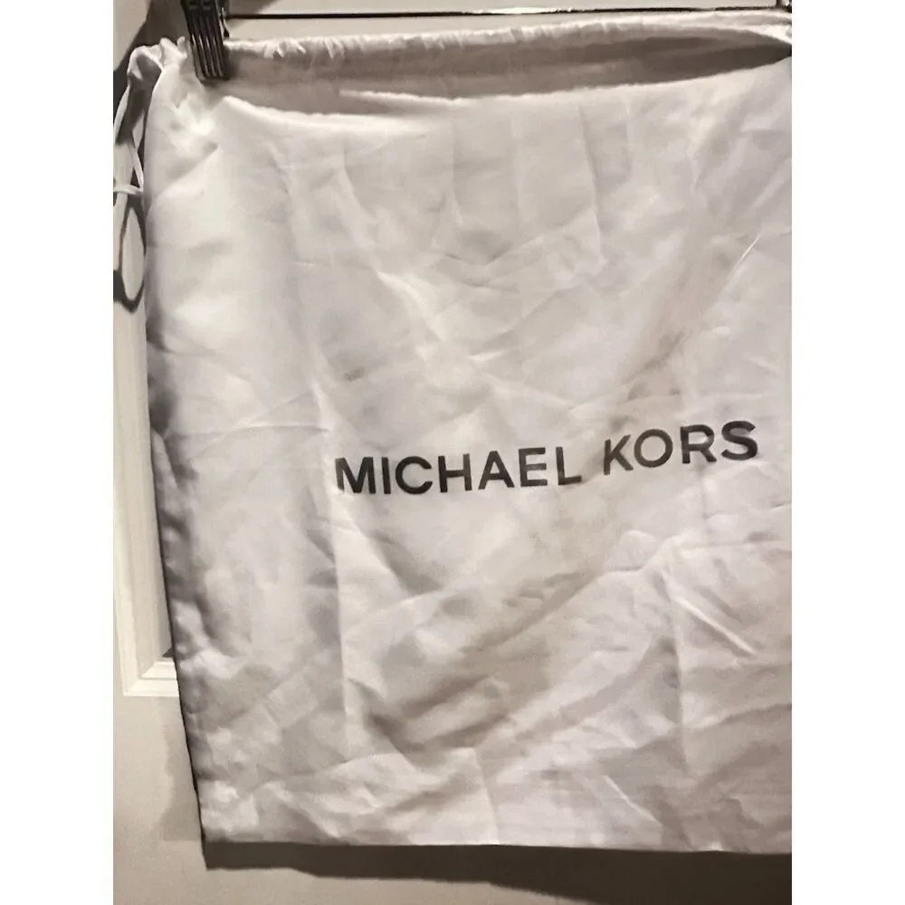 Michael Kors with Logo White Satin Drawstring Dust Bag 18x18